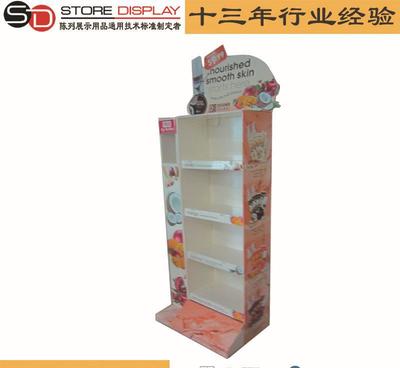低量創(chuàng)意定制超高承重日用品紙貨架 多種類混合產(chǎn)品陳列展示架圖片_高清圖_細節(jié)圖